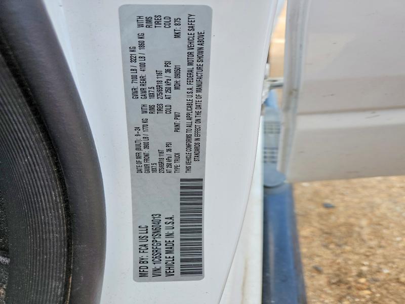 Продаж на аукціоні авто 2025 Ram 1500, vin: 1C6SRFGP1SN604013, номер лоту: 47975646
