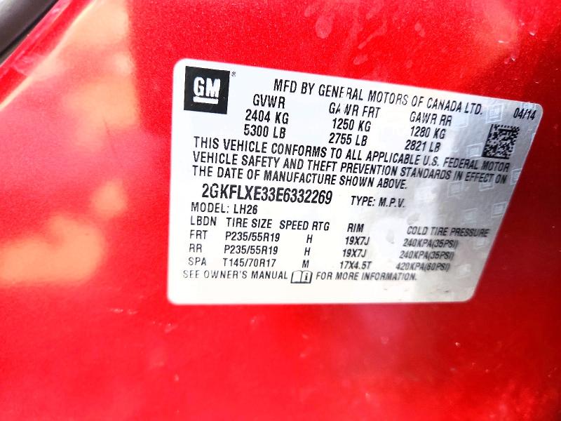 Продажа на аукционе авто 2014 Gmc Terrain, vin: 2GKFLXE33E6332269, номер лота: 79812715