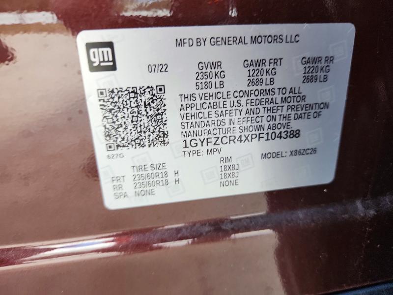 Продаж на аукціоні авто 2023 Cadillac Xt4, vin: 1GYFZCR4XPF104388, номер лоту: 79778065
