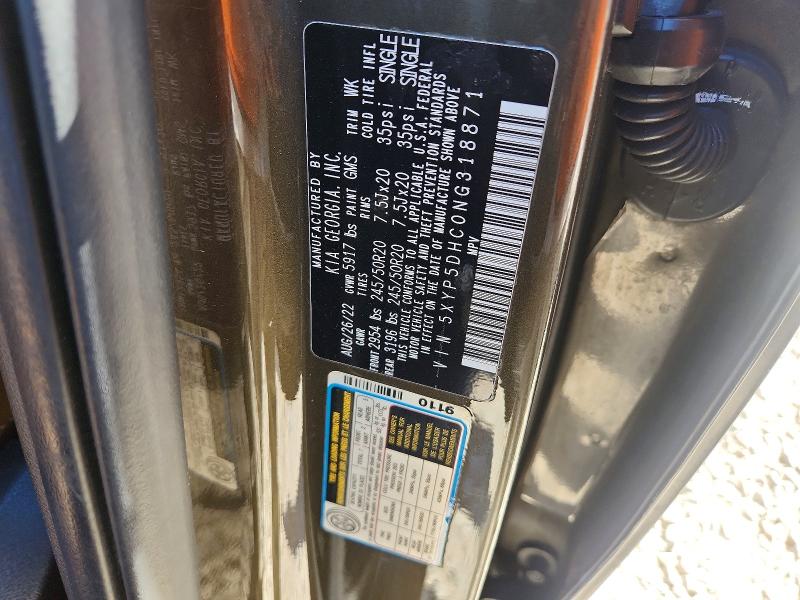Aukcja sprzedaży 2022 Kia Telluride, vin: 5XYP5DHC0NG318871, numer aukcji: 47303016