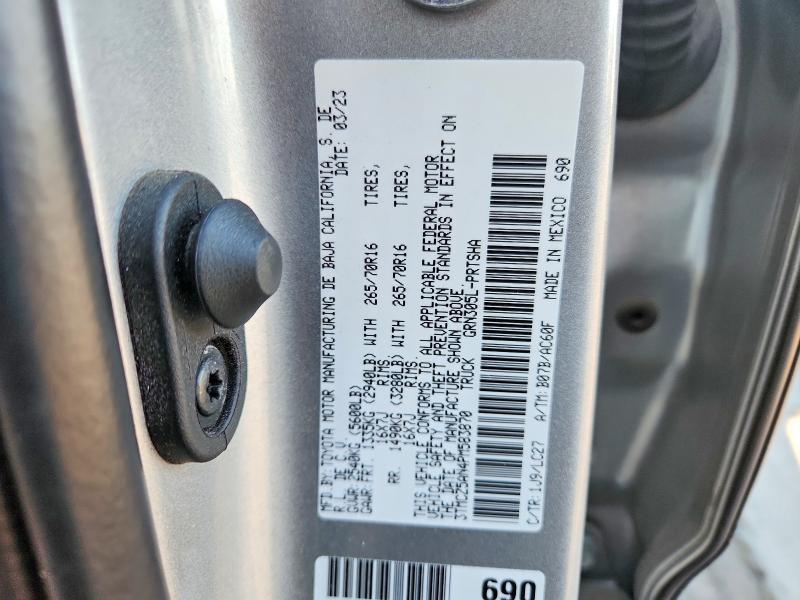 46320676 :رقم المزاد ، 3TMCZ5AN4PM583870 vin ، 2023 Toyota Tacoma مزاد بيع