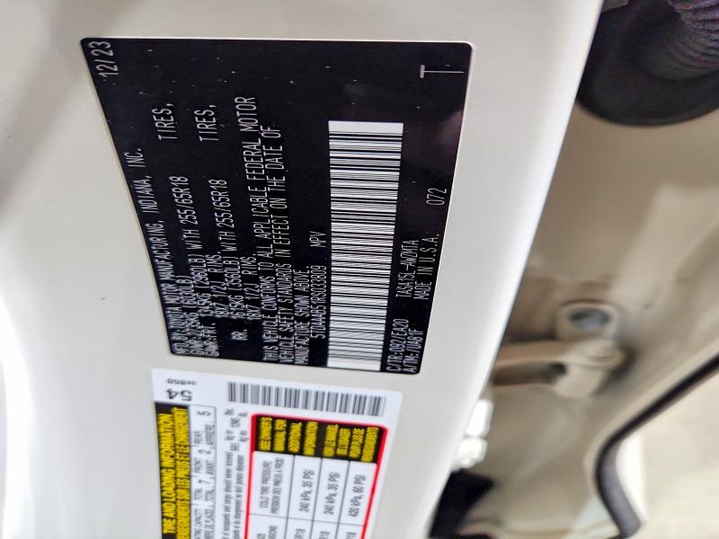 2024 Toyota Grand Highlander მანქანა იყიდება აუქციონზე, vin: 5TDAAAB51RS033809, აუქციონის ნომერი: 45591006