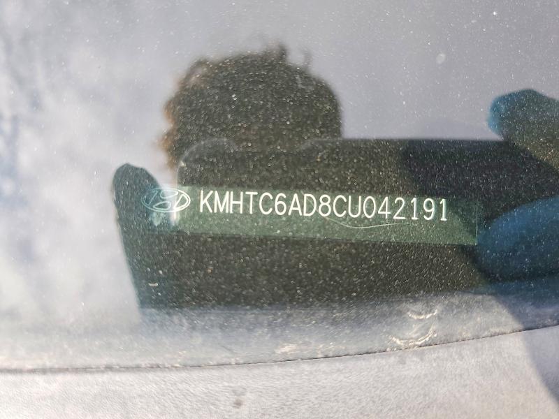 2012 Hyundai Veloster მანქანა იყიდება აუქციონზე, vin: KMHTC6AD8CU042191, აუქციონის ნომერი: 47602256