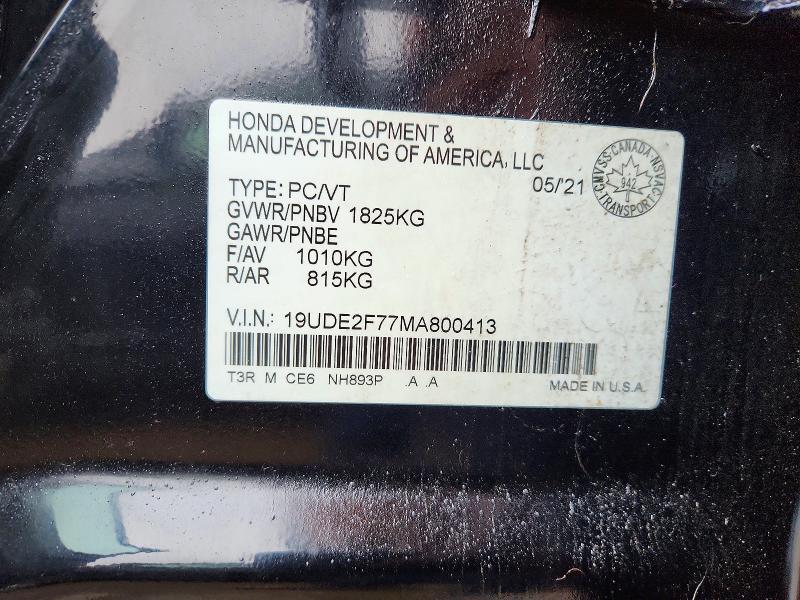 Продаж на аукціоні авто 2021 Acura Ilx, vin: 19UDE2F77MA800413, номер лоту: 79621875