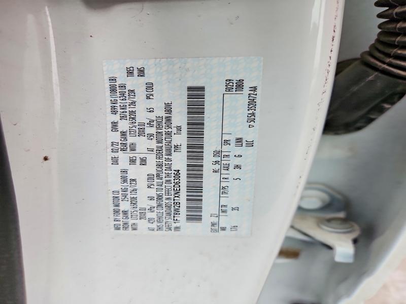 47827906 :رقم المزاد ، 1FT8W2BTXNED63064 vin ، 2022 Ford F250 مزاد بيع