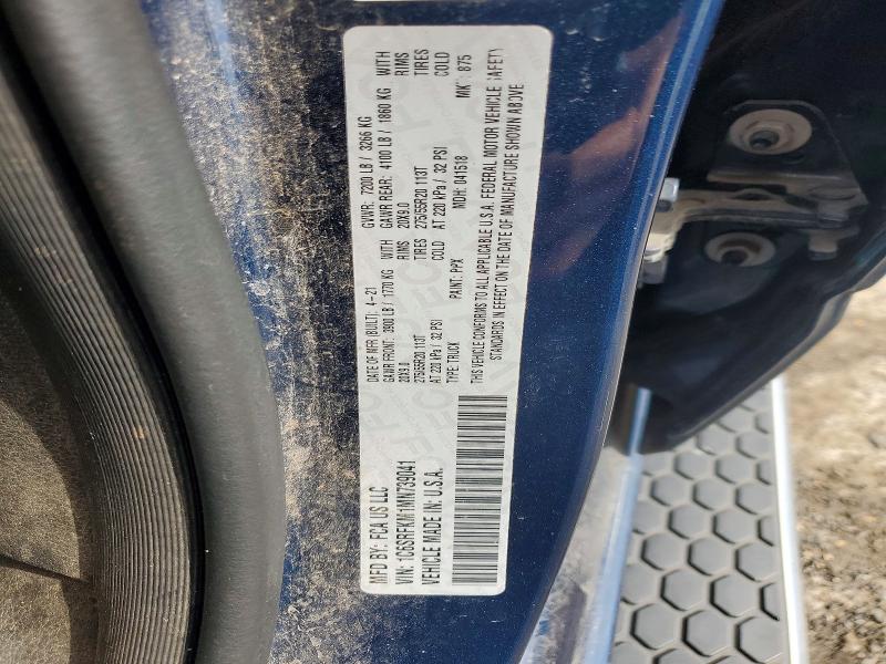 46312766 :رقم المزاد ، 1C6SRFKM1MN739041 vin ، 2021 Ram 1500 مزاد بيع