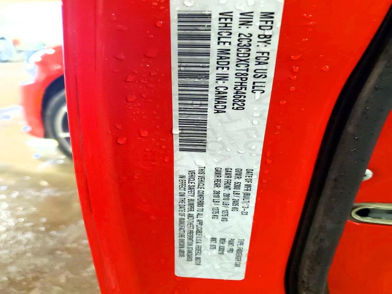 2023 Dodge Charger მანქანა იყიდება აუქციონზე, vin: 2C3CDXCT8PH546829, აუქციონის ნომერი: 41769466