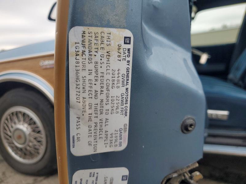 Продажа на аукционе авто 1987 Oldsmobile Cutlass Ciera, vin: 1G3AJ8136HG327207, номер лота: 45747936