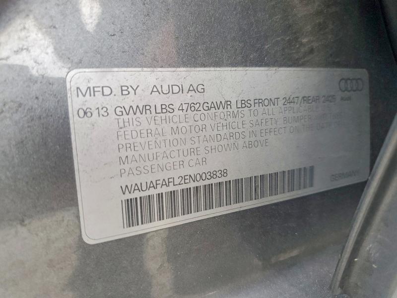 Aukcja sprzedaży 2014 Audi A4, vin: WAUAFAFL2EN003838, numer aukcji: 47323936