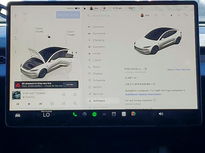 Aukcja sprzedaży 2025 Tesla Model 3, vin: 5YJ3E1EAXSF881770, numer aukcji: 46764206