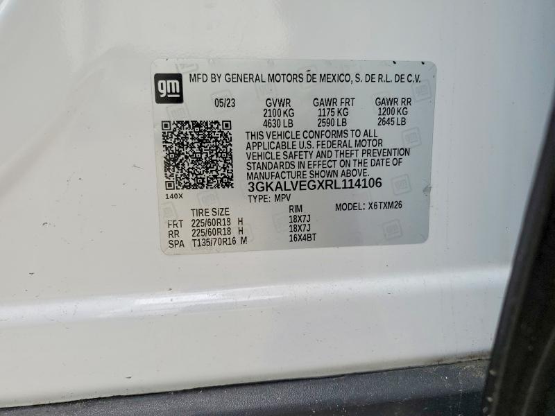 46619796 :رقم المزاد ، 3GKALVEGXRL114106 vin ، 2024 Gmc Terrain مزاد بيع