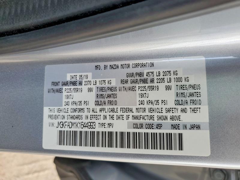 Aukcja sprzedaży 2019 Mazda Cx-5, vin: JM3KFADM1K1644993, numer aukcji: 47707226