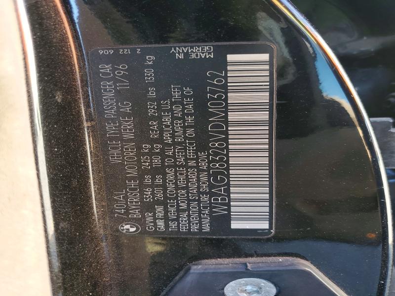Продаж на аукціоні авто 1997 Bmw 740, vin: WBAGJ8328VDM03762, номер лоту: 79988765