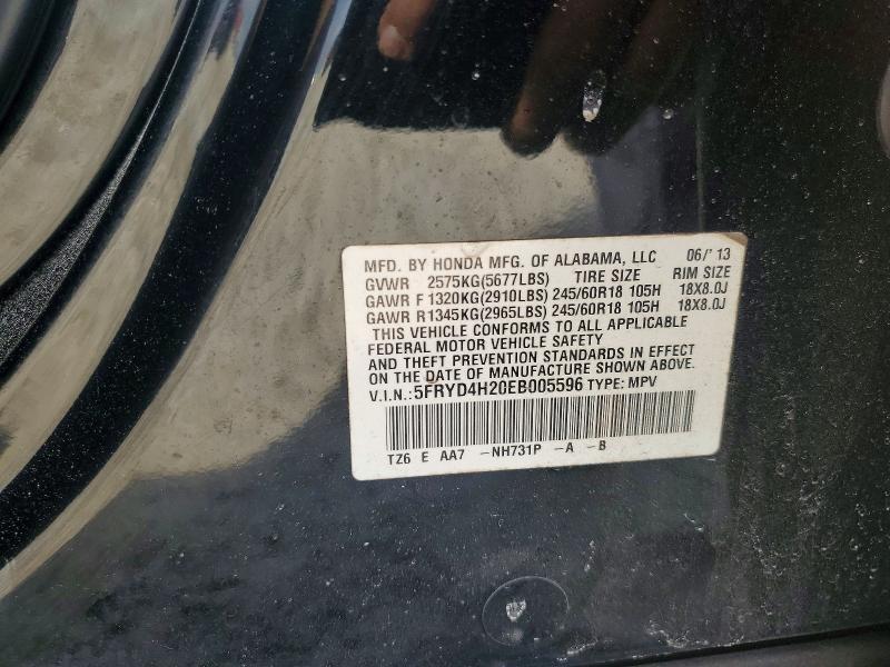 41640206 :رقم المزاد ، 5FRYD4H20EB005596 vin ، 2014 Acura Mdx مزاد بيع