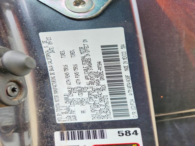 78776535 :رقم المزاد ، 3TMCZ5AN3PM637272 vin ، 2023 Toyota Tacoma مزاد بيع