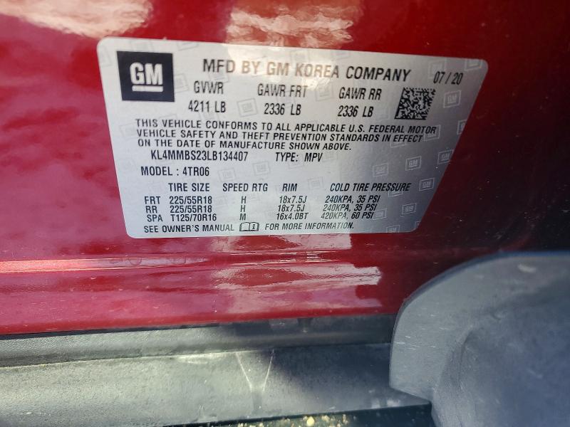 Продажа на аукционе авто 2020 Buick Encore Gx, vin: KL4MMBS23LB134407, номер лота: 46532286