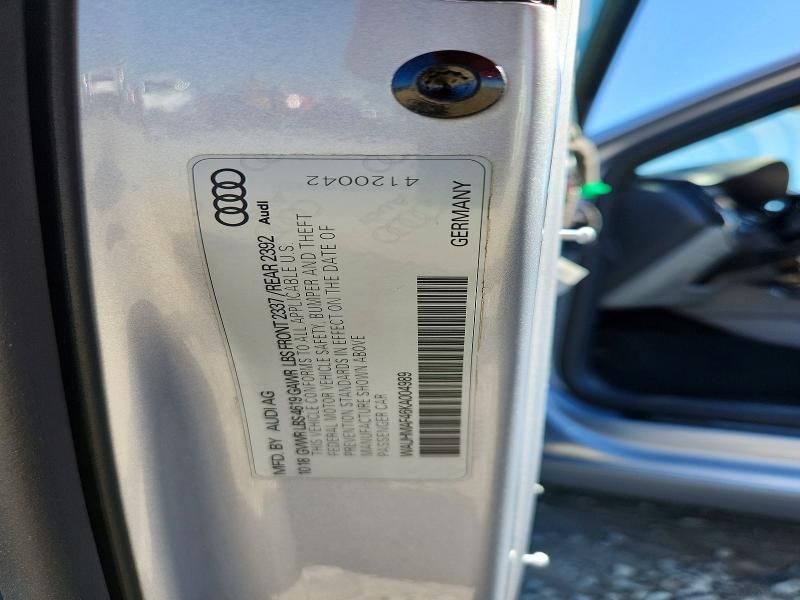 Продаж на аукціоні авто 2019 Audi A4, vin: WAUHMAF46KA004989, номер лоту: 46010086