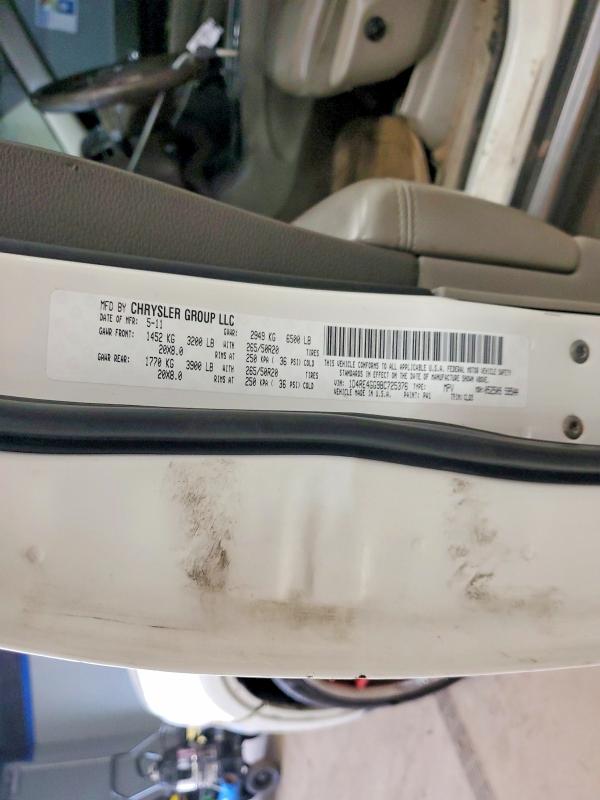 2011 Dodge Durango მანქანა იყიდება აუქციონზე, vin: 1D4RE4GG9BC725376, აუქციონის ნომერი: 47767426