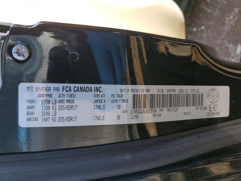 Aukcja sprzedaży 2018 Dodge Grand Caravan, vin: 2C4RDGDG8JR275764, numer aukcji: 45677496