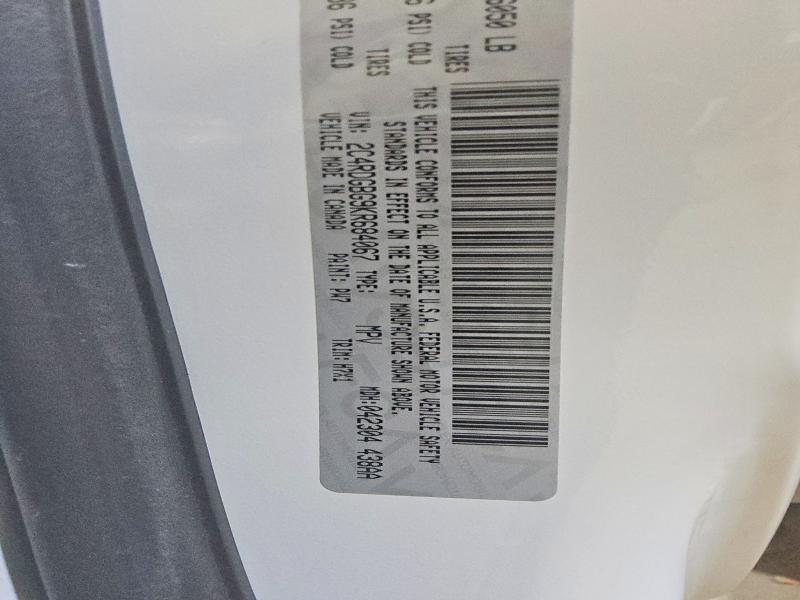 Продаж на аукціоні авто 2019 Dodge Grand Caravan, vin: 2C4RDGBG9KR684067, номер лоту: 79068915