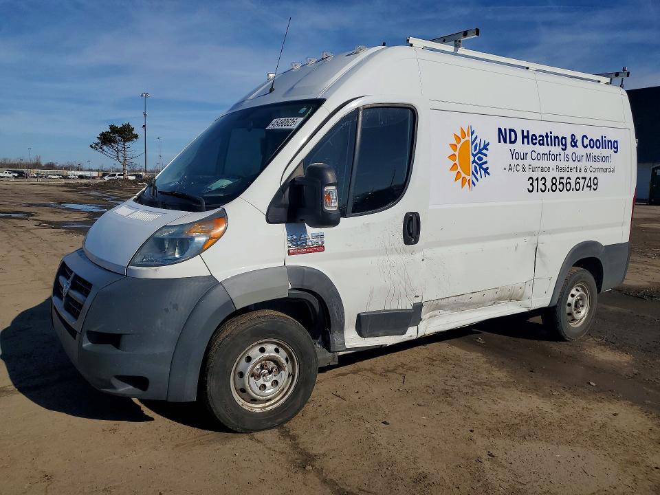 Продажа на аукционе авто 2016 Ram Promaster 2500, vin: 3C6TRVCG6GE100296, номер лота: 45490626