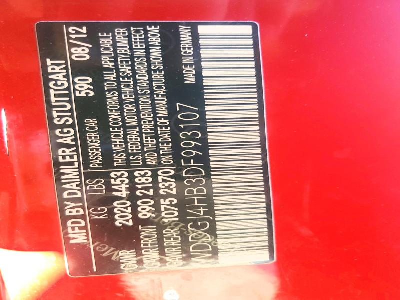 Aukcja sprzedaży 2013 Mercedes-benz C, vin: WDDGJ4HB3DF993107, numer aukcji: 41625676