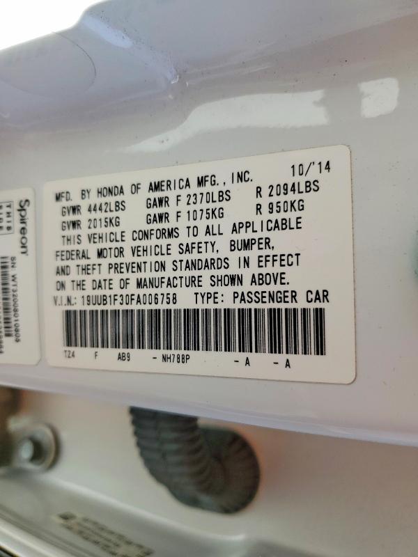 Продажа на аукционе авто 2015 Acura Tlx, vin: 19UUB1F30FA006758, номер лота: 45813116