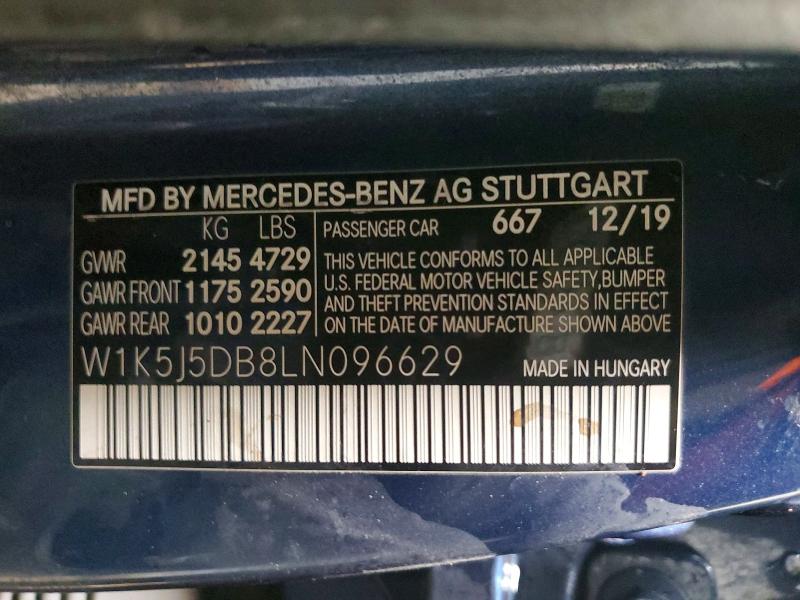 Продажа на аукционе авто 2020 Mercedes-benz Cla, vin: W1K5J5DB8LN096629, номер лота: 46098166