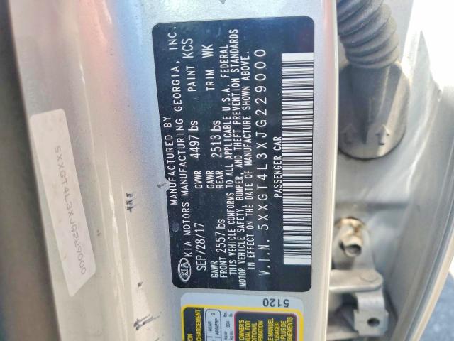 46924556 :رقم المزاد ، 5XXGT4L3XJG229000 vin ، 2018 Kia Optima مزاد بيع