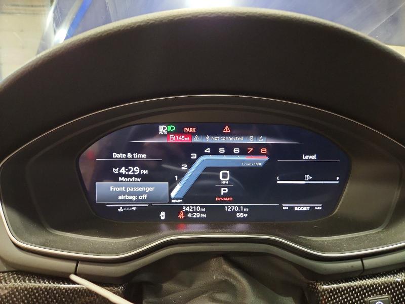45823386 :رقم المزاد ، WAUP4AF52MA011624 vin ، 2021 Audi S5 مزاد بيع