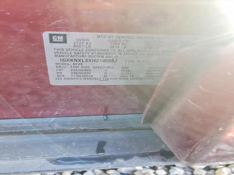 Продажа на аукционе авто 2017 Gmc Acadia, vin: 1GKKNXLSXHZ146904, номер лота: 45759936