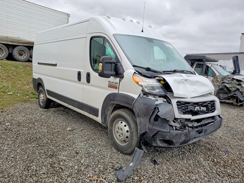 41909136 :رقم المزاد ، 3C6LRVDG3ME510743 vin ، 2021 Ram Promaster 2500 مزاد بيع