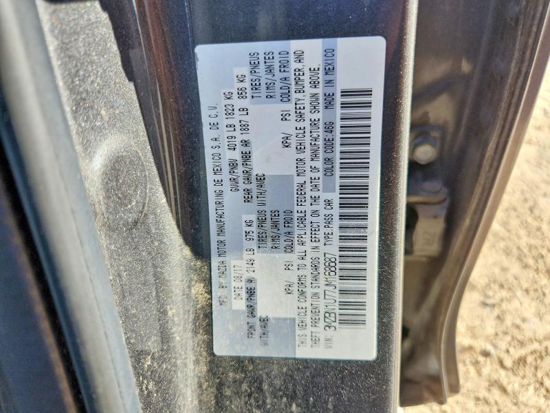47560946 :رقم المزاد ، 3MZBN1U77JM168687 vin ، 2018 Mazda 3 مزاد بيع