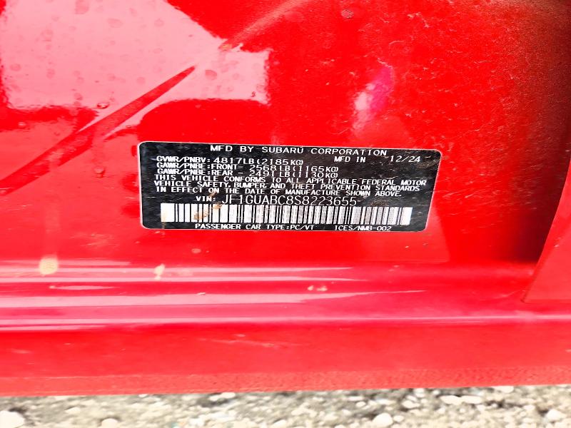 Aukcja sprzedaży 2025 Subaru Impreza, vin: JF1GUABC8S8223655, numer aukcji: 47779166