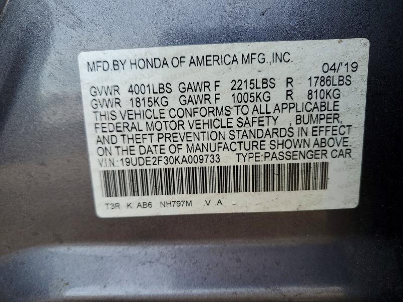 Aukcja sprzedaży 2019 Acura Ilx, vin: 19UDE2F30KA009733, numer aukcji: 41977796