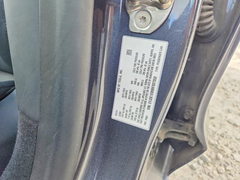 Aukcja sprzedaży 2024 Tesla Model 3, vin: 5YJ3E1EB9RF807050, numer aukcji: 79750495