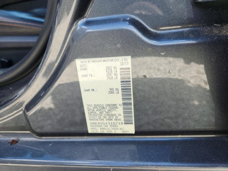 Aukcja sprzedaży 2020 Nissan Altima, vin: 1N4BL4CV1LN310718, numer aukcji: 48396656