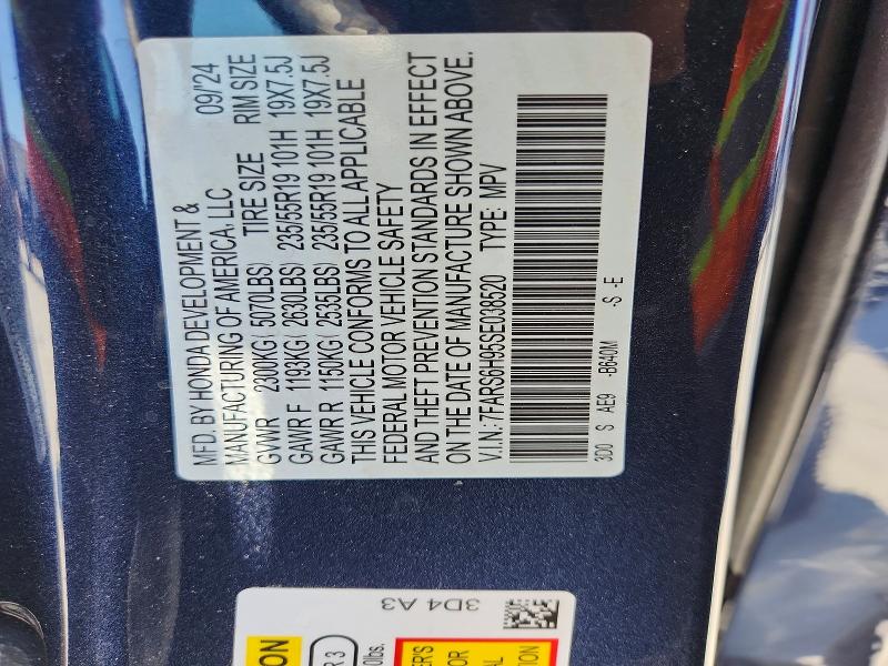 Продажа на аукционе авто 2025 Honda Cr-v, vin: 7FARS6H95SE038520, номер лота: 47346616