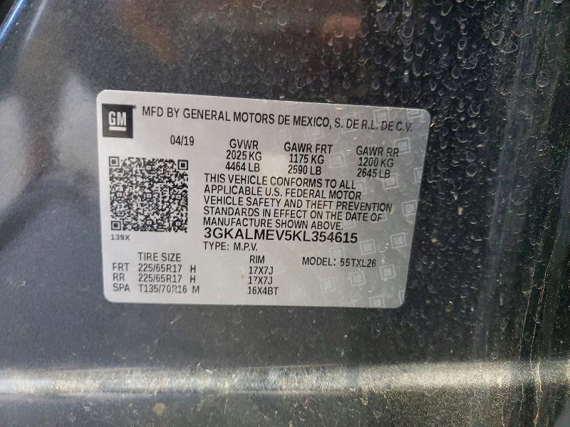 Aukcja sprzedaży 2019 Gmc Terrain, vin: 3GKALMEV5KL354615, numer aukcji: 46524456