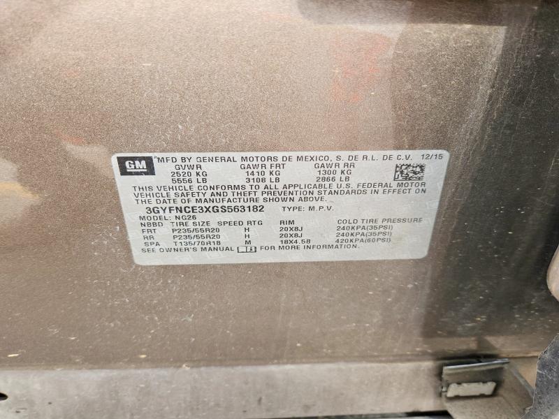 Aukcja sprzedaży 2016 Cadillac Srx, vin: 3GYFNCE3XGS563182, numer aukcji: 79942155