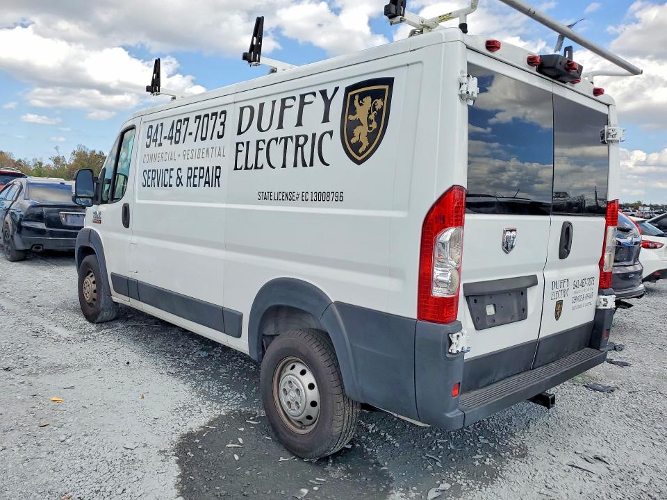 78983365 :رقم المزاد ، 3C6TRVAG9KE501918 vin ، 2019 Ram Promaster 1500 مزاد بيع
