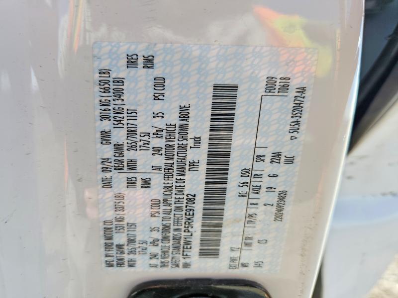 Продажа на аукционе авто 2024 Ford F150, vin: 1FTEW1LP5RKE97082, номер лота: 41742196