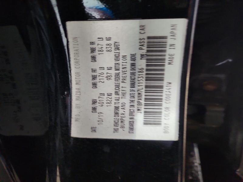 46838036 :رقم المزاد ، JM1BPANM7L1153186 vin ، 2020 Mazda 3 مزاد بيع