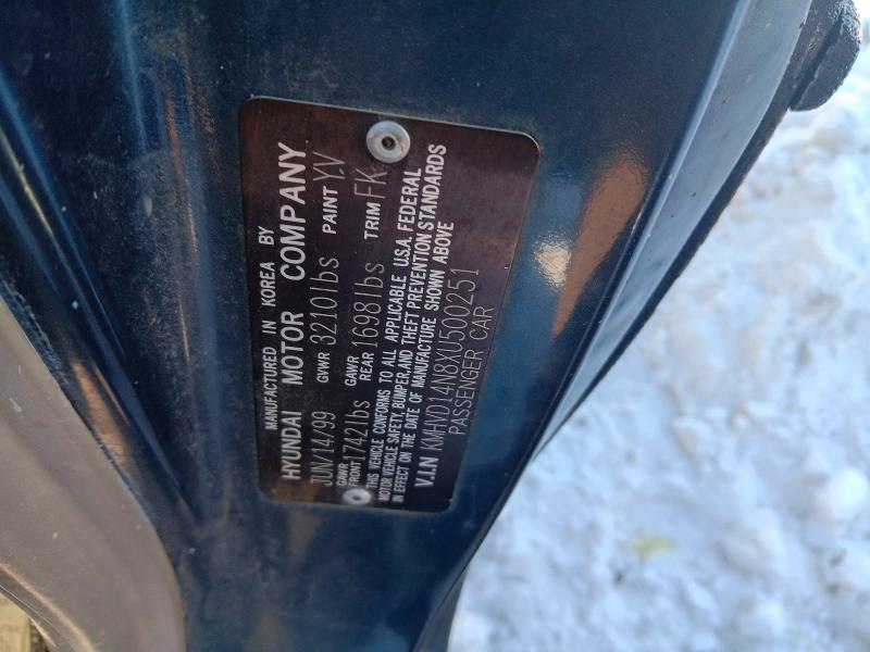 Aukcja sprzedaży 1999 Hyundai Accent, vin: KMHVD14N8XU500251, numer aukcji: 48111056