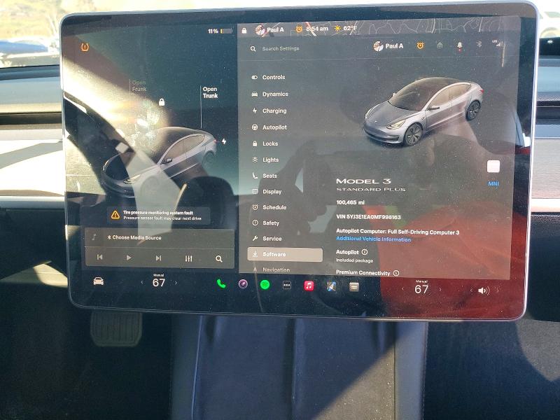2021 Tesla Model 3 მანქანა იყიდება აუქციონზე, vin: 5YJ3E1EA0MF998163, აუქციონის ნომერი: 41828176