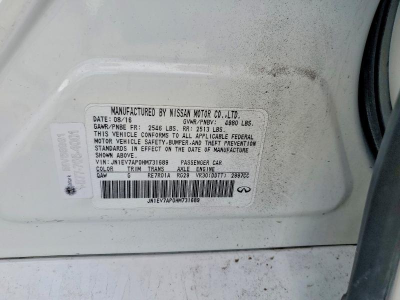 Продажа на аукционе авто 2017 Infiniti Q50, vin: JN1EV7AP0HM731689, номер лота: 42068136