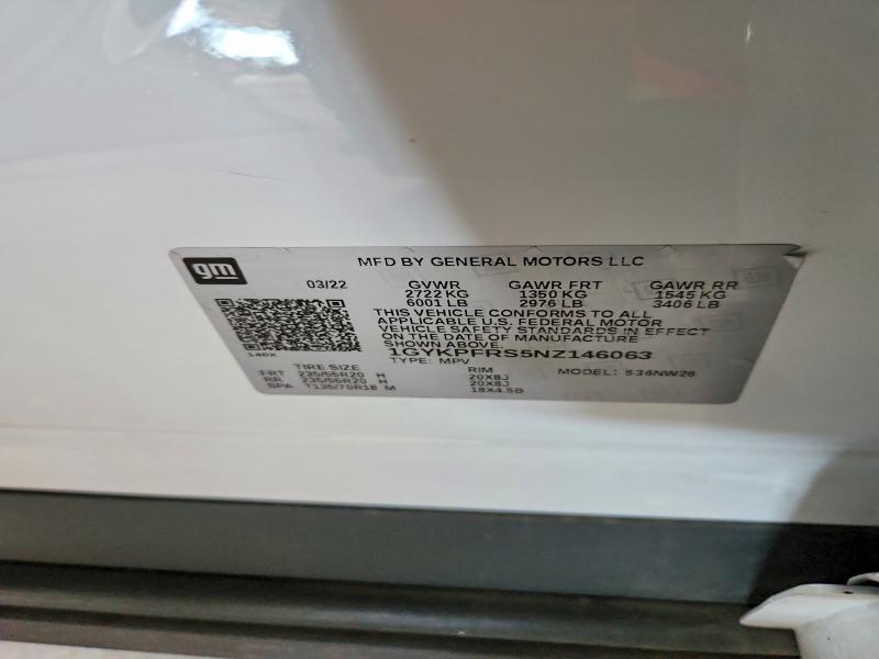 Aukcja sprzedaży 2022 Cadillac Xt6, vin: 1GYKPFRS5NZ146063, numer aukcji: 45480776
