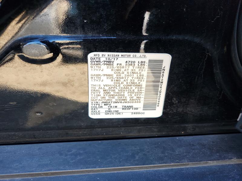 Продаж на аукціоні авто 2018 Nissan Rogue, vin: JN8AT2MV6JW308466, номер лоту: 41959306
