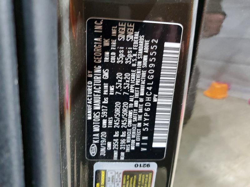 Aukcja sprzedaży 2020 Kia Telluride, vin: 5XYP6DHC4LG095552, numer aukcji: 46683116