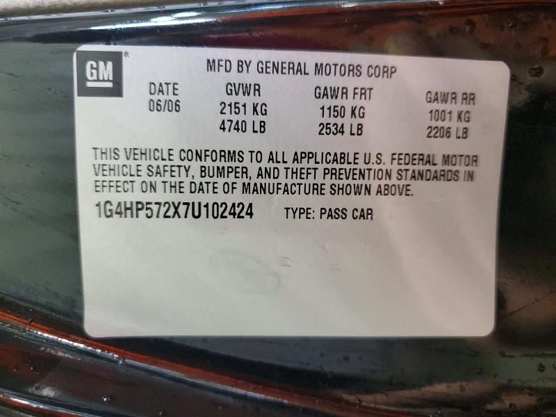 Aukcja sprzedaży 2007 Buick Lucerne, vin: 1G4HP572X7U102424, numer aukcji: 45493036